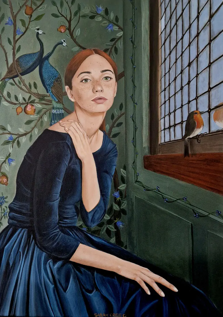Prisoners, Portrait of a lady in blue