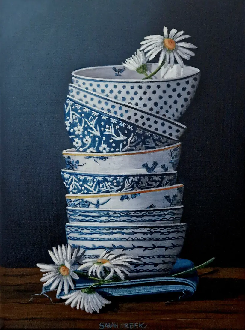 Stack of bowls, Still life