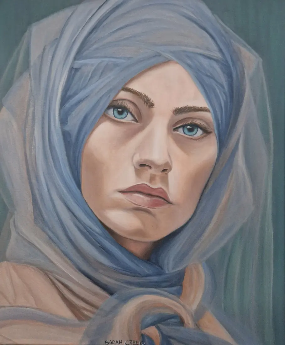 Lady in veil, Woman with veil