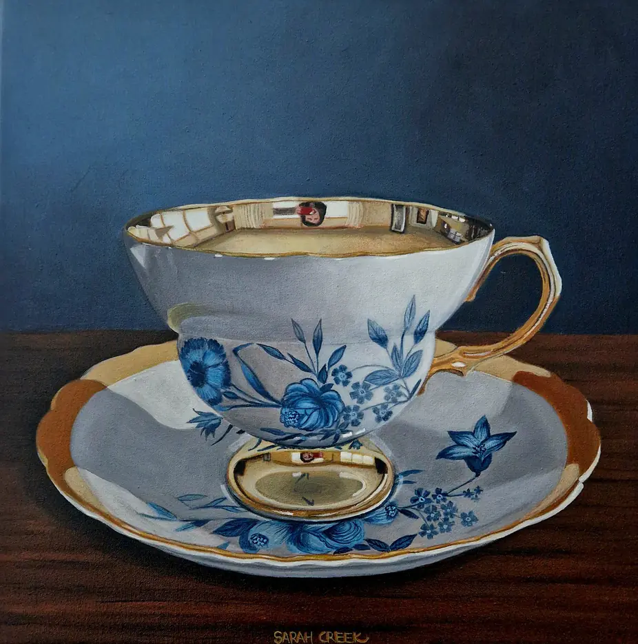 Lady Grantham's teacup, Teacup with reflection