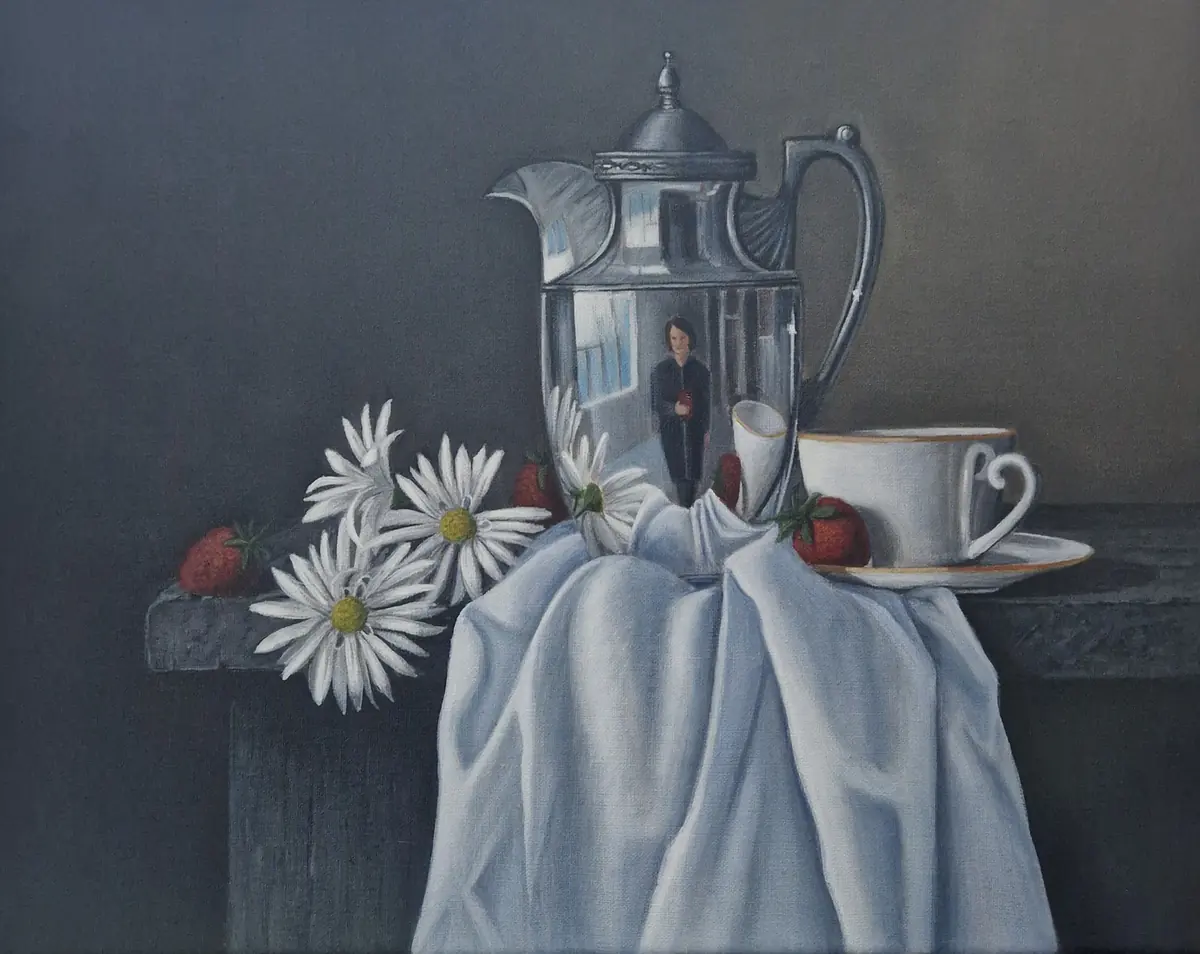 Stillife with strawberries, Stilleven met aardbeien