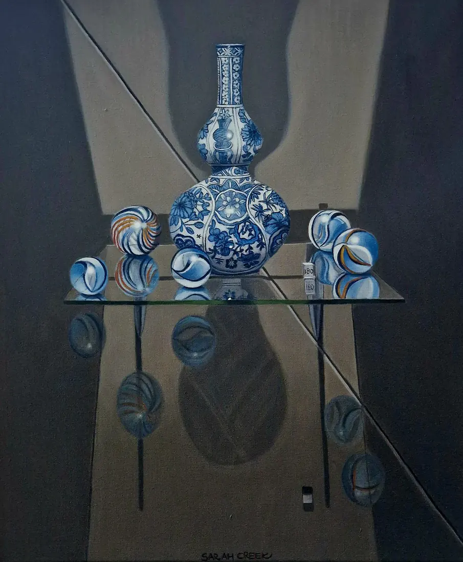 Stillife fantasy, Chinese vaas