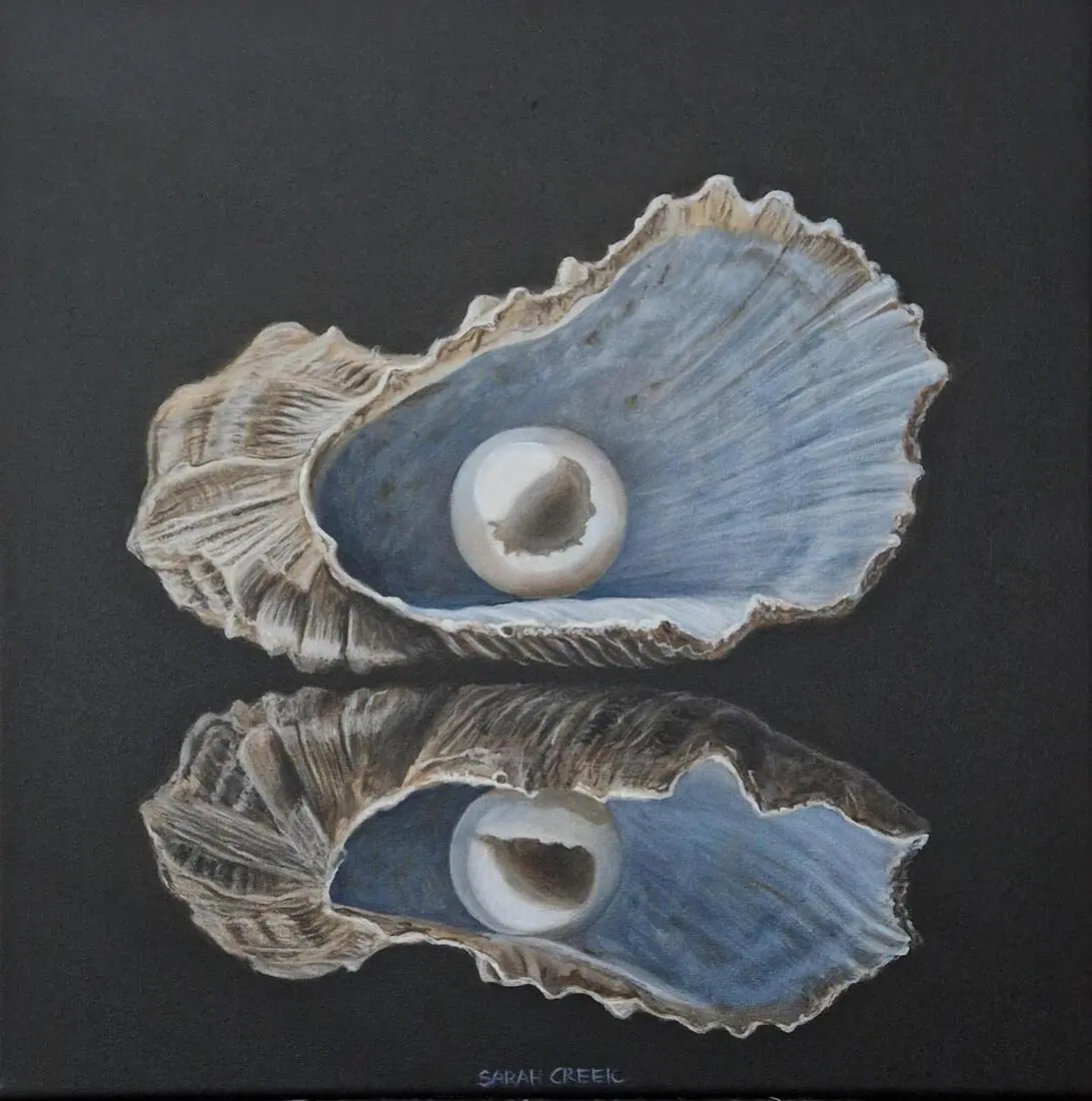 Beauty within, Pearl in a shell
