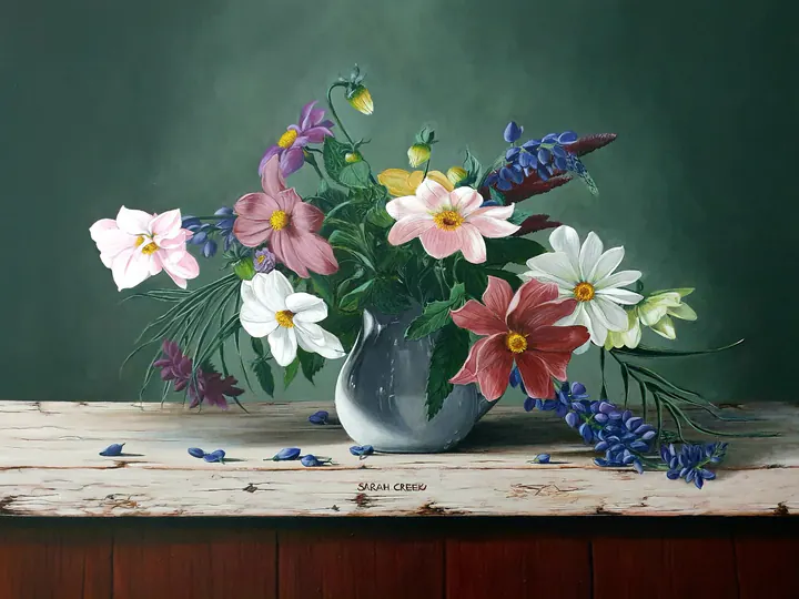 Bosje bloemen, Still life with flowers