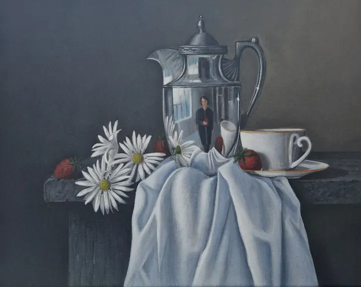 Stillife with strawberries, Stilleven met aardbeien