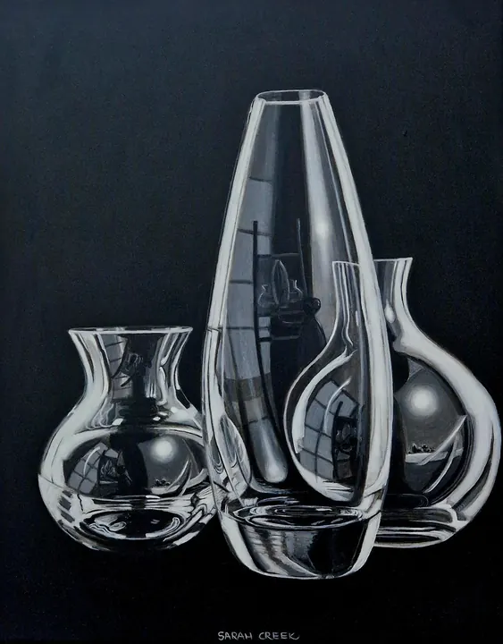 Kijken naar het kijken zelf, Glass vases