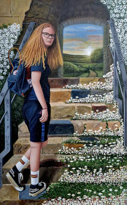 Tussen hier en daar, Portret van onze dochter toen ze 15 jaar was.