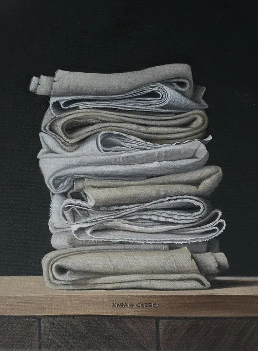 Penseel poets doeken, Stack of cleaning cloths